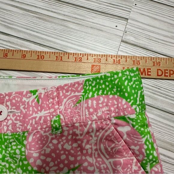 LILLY PULITZER THE WALSH SHORT 2 GREEN/PINK PREPPY VACATION RESORTWEAR - Picture 8 of 11